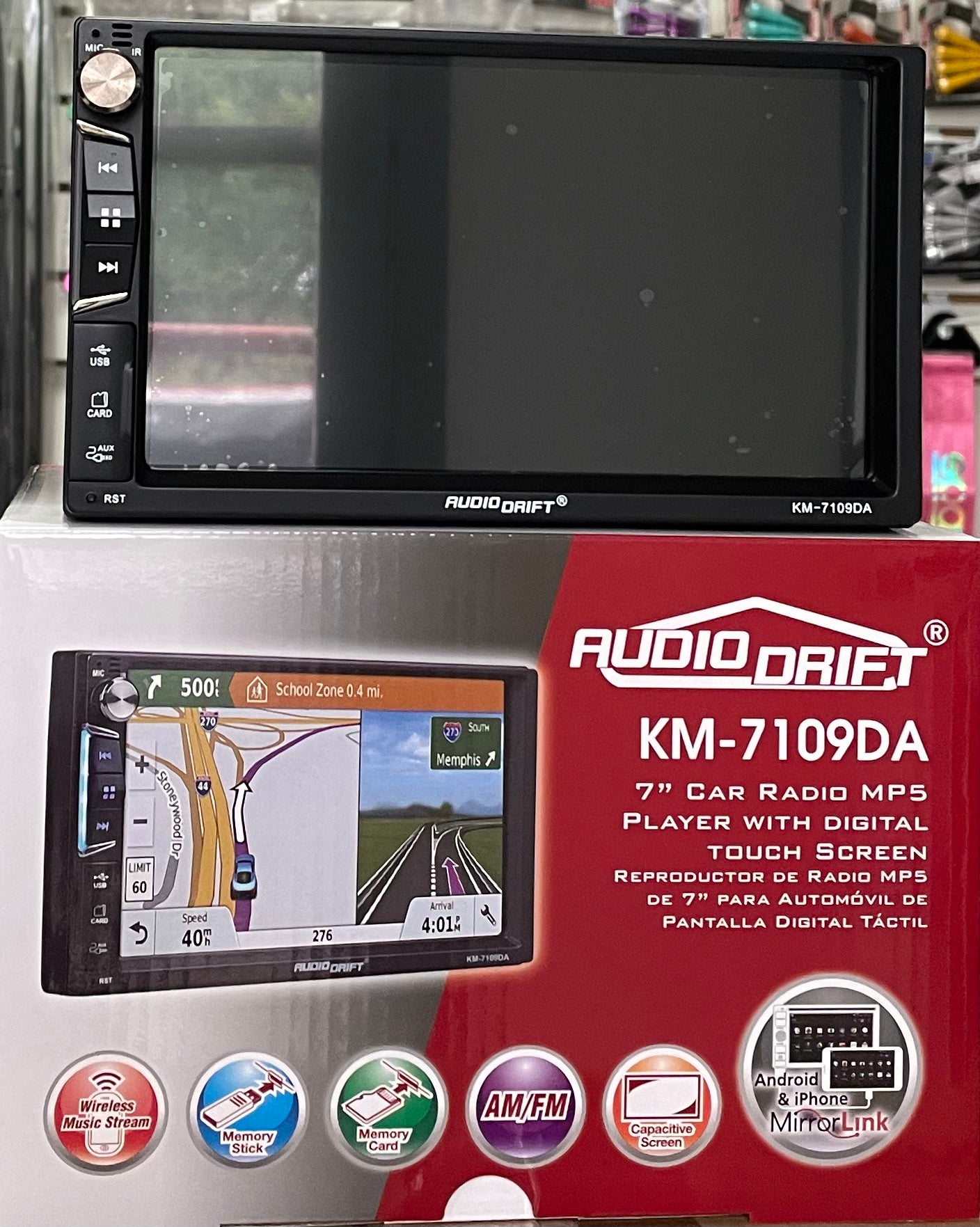 Double Din Audio Drift Radio KM-7109DA